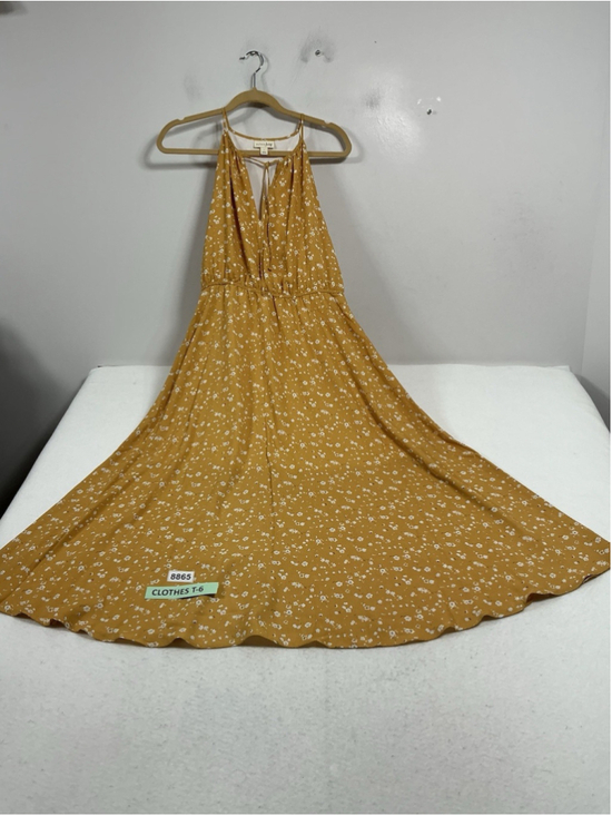 Maison Jules Dresses & Skirts - Womans NWT Maison Jules Maxi Dress Large Yellow Pullover Sleeveless